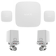 Комплект антипотоп 1/2" Ajax Hub 2, 2 крана Ajax WaterStop, 2 датчика протечки Ajax LeaksProtect (White) - изображение 1