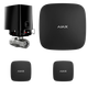 Комплект антипотоп 1" Ajax Hub 2, кран Ajax WaterStop, 2 датчики протечкиx Ajax LeaksProtect (Black) - зображення 1