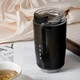 Термокружка SMEG 240мл с двойными стенками и поворотной крышкой Черный - изображение 1