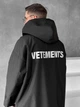 Дождевик ветровка мембранная водонепроницаемая Vetements 392945 M черный - изображение 6