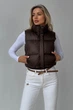 Укорочений Жилет Jadone Fashion Скай XS-S шоколад - зображення 1
