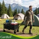 Складная садовая тележка для транспортировки, покупок Gardlov водонепроницаемая, грузоподъемность 100 кг объем 90 л (27542) - изображение 2