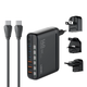 Сетевое зарядное устройство LDNIO A6140C с LED дисплеем 3 x USB, 3 x Type-C, технология GaN,PD3.0 140W/QC4.0 Черный - изображение 2