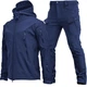 Форма Gwild Soft Shell на флісі Куртка та Штани XL темно-синя - изображение 1