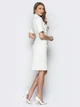 Жіноча сукня в стилі "мілітарі" з глибоким вирізом Dressa 42 Білий (modb4c85d3-23bf-11e9-9467-000c29d1ed7a) - изображение 2