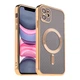 Чохол TPU Metallic Full Camera with Magsafe для iPhone 11 Green - изображение 2