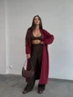 Стильный кардиган One size Бордовый (3814) - изображение 8