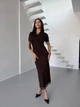 Костюм-двойка с кружевом One size Коричневый (5010) - изображение 7
