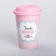 Стакан керамический 420 (мл) с силиконовой крышкой Thanks momo - изображение 1