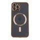 Чохол TPU Metallic Full Camera with Magsafe для iPhone 12 Pro Max Gold - изображение 1