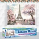 Алмазная мозаика Романтика парижа 40x30см DM-149 Полная зашивка. Набор алмазной вышивки - изображение 2