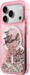 Etui Karl Lagerfeld Liquid Glitter Karl Script Logo MagSafe do Apple iPhone 17 Pro Pink (3666339608132) - obraz 2