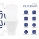 Унитаз-компакт Qtap Cardinal Ultra Quiet безободочный с сиденьем Soft-close QT04222168AUQ3W - изображение 3
