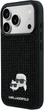 Etui Karl Lagerfeld Rhinestones Karl&Choupette Pin do Apple iPhone 17 Pro Black (3666339603335) - obraz 2