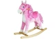 Конячка-качалка LeanToys з рухомим ротом і хвостом 74 см рожева, 2255 (5902808151708) - зображення 3