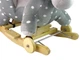 Конячка-качалка 2 в 1 LeanToys сіра в горошок, 15632 (5905679071694) - зображення 7