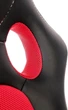 Офісне крісло Halmar Berkel Чорно-червоне (5905248115590) - зображення 9
