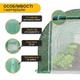 Садовая теплица парник с москитной сеткой 30 м2 10х3х2 м LEOBRO Garden Green Mosquito Door LB-G127-GRN, зеленая - изображение 4