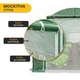 Садовая теплица парник с москитной сеткой 30 м2 10х3х2 м LEOBRO Garden Green Mosquito Door LB-G127-GRN, зеленая - изображение 8