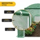 Садова теплиця парник із москітною сіткою 24м2 8х3х2 м LEOBRO Garden Green Mosquito Door LB-G125-GRN, зелена - зображення 7