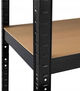 Стеллаж металлический на 5 полок, нагрузкой до 875 кг LEOBRO LB-R117 Black 150 х 70 х 30 см, 175кг/полка, черный - изображение 3