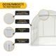 Садова теплиця парник 6м2 3х2х2 м LEOBRO Garden White MultiDoor LB-G111-WHT, плівка з фільтром УФ-4, біла - зображення 4