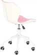 Офісне крісло Halmar Matrix 3 Рожево-біле (5905248123236) - зображення 4