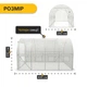 Садовая теплица парник 10м2 4х2.5х2 м LEOBRO Garden White MultiDoor LB-G112-WHT, с рамой из оцинкованной стали, белая - изображение 2