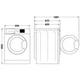 Фронтальная стирально-сушильная машина Whirlpool, 11(7)кг, 1600 об/мин, класс A, 60 см, с дисплеем, функцией пара и инвертором, белая (629028) - изображение 8