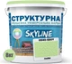 Краска цветная структурная SkyLine 0540-G50Y 8 кг Лайм (4821044021334) - изображение 2