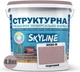 Краска цветная структурная SkyLine 3020-R 4.8 кг Пудровый (4821044021808) - изображение 2
