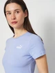Футболка хлопковая женская Puma Ess Small No. 1 Logo Tee (S) 68237360 S Intense Lavender (4069161935299) - изображение 4