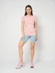 Футболка хлопковая женская Puma Ess Centered Cat Logo Tee 69291626 S Rosy Outlook (4069162386427) - изображение 3