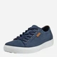 Sneakersy męskie skórzane do kostki ECCO Soft 7 43000459140 42 Niebieskie (194891283151) - obraz 2