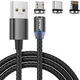 Кабель магнитный Denmen D09E 3 в 1 Lightning, Type-C, Micro-USB Черный (DN-D09E-BK) - изображение 1