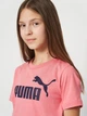 Подростковый летний комплект (футболка + шорты) для девочки Puma Essentials No.1 Logo 68630725 170-176 см Wild Pink (4069161973208) - изображение 5