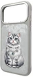 Etui Nimmy Lucky Fashion Cat MagSafe do iPhone 17 Pro Max Grey (6971080311468) - obraz 2