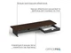 Підставка для дисплея OfficePro MR145DW Dark Wood/Black - зображення 8