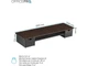 Підставка для монітора OfficePro MR161DW Dark Wood/Black - изображение 8