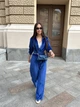 Жіночий велюровий костюм худі з штанами Uaclothes 50-52 Синій (like34786-152061358) - изображение 2