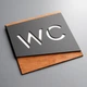 Табличка в туалет WC | Для кафе, офиса, магазина WC-7, 200х200 мм - изображение 3
