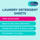 Еко-порошок у серветках для прання Dr. Beckmann MAGIC LEAVES Waschmittel-Blatter Universal Laundry detergent sheets, 25 шт - изображение 8
