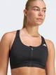 Спортивный топ для бега женский Adidas Optime Essentials Workout Zip-Front Medium Support Bra KB4386 M Black (4068822542876) - изображение 4