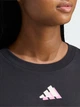Футболка хлопковая длинная женская Adidas House Of Tiro Graphic T-Shirt KB7170 M Black (4068814079120) - изображение 5