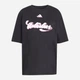 Футболка хлопковая длинная женская Adidas House Of Tiro Graphic T-Shirt KB7170 M Black (4068814079120) - изображение 6