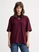 Футболка хлопковая оверсайз длинная женская Adidas Originals Essentials Boyfriend KD1373 XL Maroon (4068821580541) - изображение 6