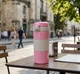 Термокухоль 380 мл з нержавіючої сталі дорожній кухоль для кави Pink - зображення 1