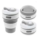 Складной силиконовый стакан Collapsible Coffe Cup 350 ml ( R 30043 ) Серый - изображение 1