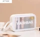 Косметичка водонепроницаемая Washbag 26 x 7 x 16 cм, белая - изображение 2