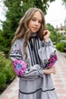 Вишита сукня для дівчинки Trend Поезія 158 Сірий (SOLSUD2232) - изображение 2